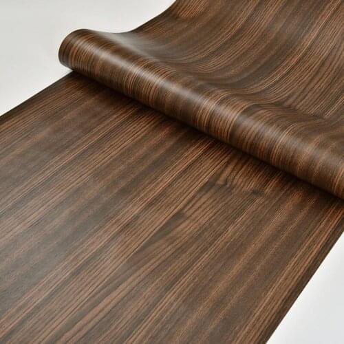 Wood Stripe Vinyl Self-adhesive Wallpaper DIY Waterproof Wall Stickers Home Decor Films Wall papers peel and stick wallpaper