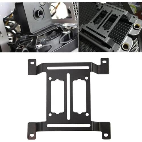 VODOOL 12cm PC Water Cooling Pump Radiator Support Holder Water Drainage Tank Reservoir Bracket Mount Stand Heatsink Fan Holder