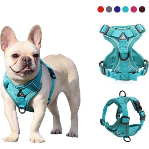 Breathable Dog Leads and Harness Sets Adjustable No Pull Reflective Safety Harness For Small Medium Large Dogs Pets Accessories