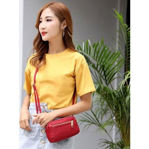 Ladies Small Clutch Bag Nylon Messenger Bag Waterproof Women Shoulder Bag Mobile Wallet 2020 New