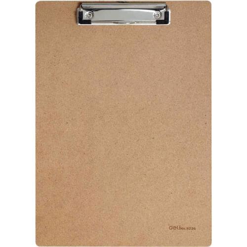 1pc Creative wooden Board clamp A4 document bag file folder clipboard business office financial school supplies