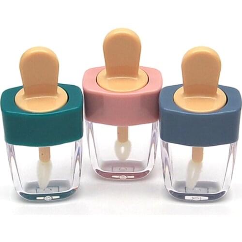 1pcs Empty Lip Gloss Bottle Tube Container Cute Ice Cream Shape Girlishness Bottle 6ml Filling The Empty Bottle Shell