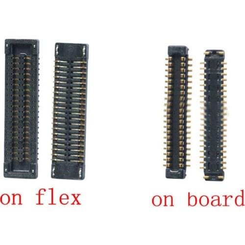 2pcs Lcd Display Screen Flex FPC Connector For Samsung Galaxy J1 Ace J1Ace J110 SM-J110F J110H J110FM Plug On Board 40pin