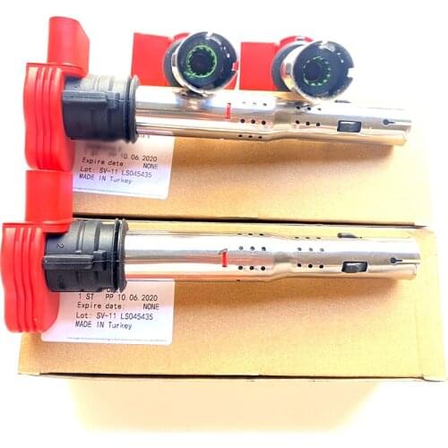 4Pcs OEM Car Ignition Coil For VW Jetta Golf Passat Tiguan CC For Audi 06E905115 ABCDE 07K905715F With logo