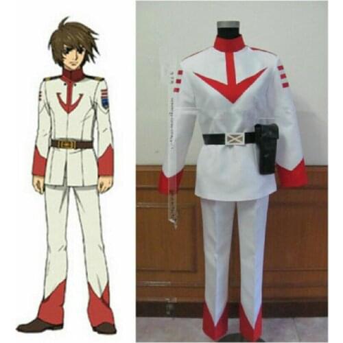 Anime Space Battleship Yamato 2199 Cosplay Susumu Kodai Costume Custom Made