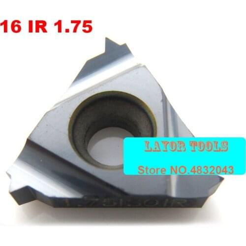 Free Shipping 16IR/11NR 1.75ISO Internal Indexable Tungsten Carbide Threading Lathe Inserts for SNR/SIR Threaded Lathe Holder