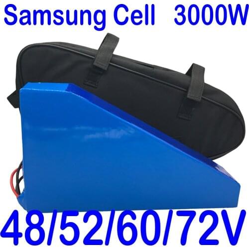 72v ebike battery 72V 25AH lithium ion battery 72V 24.5AH triangle electric bike battery use samsung 35E cell with 84v charger
