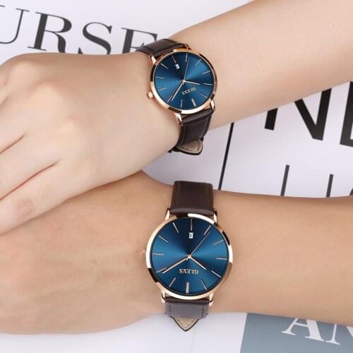 Hot Fashion Lovers Watches Quartz Waterproof Couple Watch Pair Man And Woman Wristwatches Female Male Clocks Top Brand
