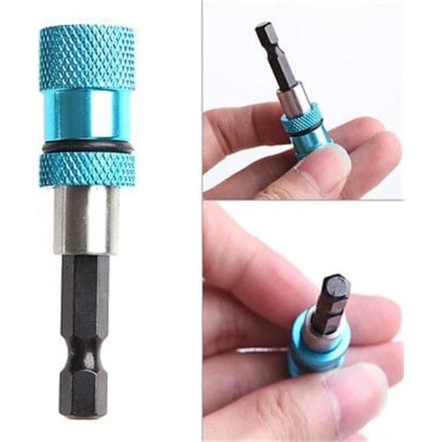 Stainless Steel Quick Connection Rod Bit Holder Hex Shank Magnetic Bit Holder Extension Bar Electric Drill Screwdriver