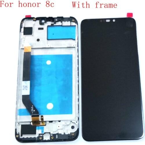 For Huawei Honor 8c BKK-AL10 Lcd Display Touch Screen GLass DIgitizer frame full Replacement lcds BKK-L21 BKK-LX2 BKK-LX1