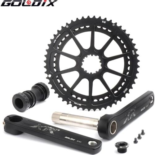GOLDIX Road Crank 50-34T/53-39/T SRAM GXP Road Folding Bicycle SHIMANOR7000/R8000/5800/6800 Wide and Narrow Sprocket Cranksetet