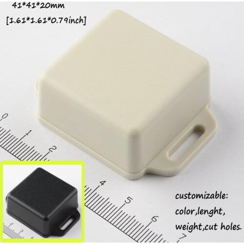 [2 colors] 41*41*20mm Wall mount enclosure project box small plastic electronic box abs PLC junction box diy control box
