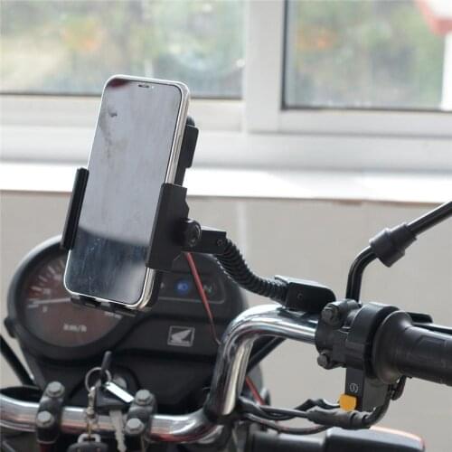 Motorcycle Phone Holder Wireless Waterproof Shock-proof Charger Cycling Mount for Smartphones Fast Charging Moto Accessories