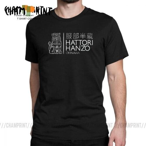 Mens Hattori Hanzo Okinawa Kill Bill T Shirt Pure Cotton Clothes Cool Short Sleeve Round Neck Tees Unique T-Shirt