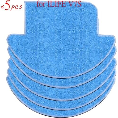 5 pcs/lot chuwi ilife Robot Vacuum Cleaner MOP Cloths for ILIFE V7S Replacement Mop Cleaning Robot Vacuum Cleaner Mop