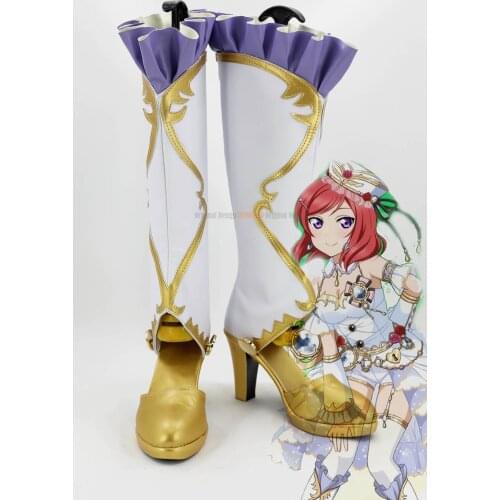 Nishikino Maki Cosplay Love Live! Birthstone Awakening Cosplay Boots Shoes Custom Made Any Size