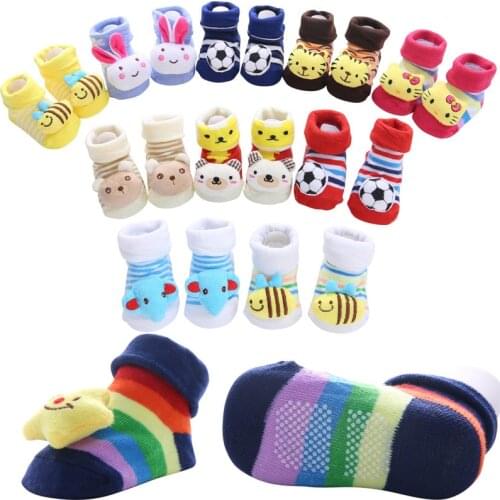 0-12 month clothing Cartoon Newborn Baby Girls Boys Anti-Slip Socks Slipper Shoes Boots kids clothes sports suit