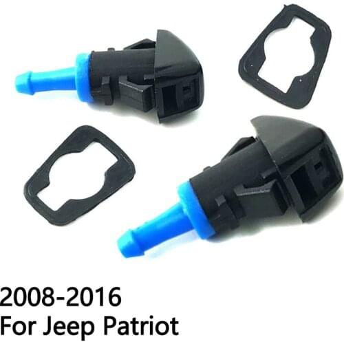 Front Windshield Washer Nozzle 5303834AB for Jeep Patriot ( 2008 - 2016 ) ( Pack of 2 )