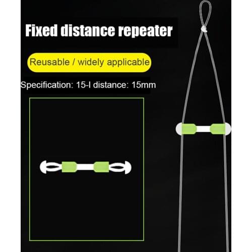 10pcs Fish Hook Distance Splitter Silicone Fish Line Separator Anti-wrap Beans Outdoor Portable Easy Fishing Carrying
