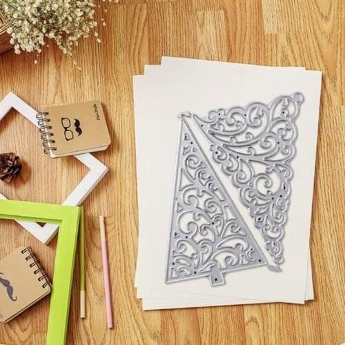 Christmas Trees Metal Cutting Dies Stencil DIY Scrapbooking Album Paper Card Template Mold Embossing Decoration