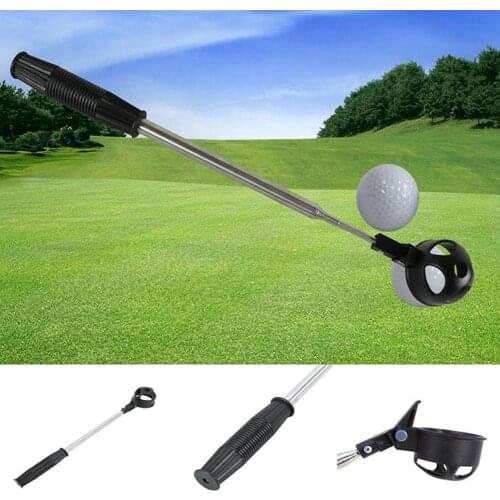 Outdoor Sport Telescopic Stainless Steel Shaft Golf Ball Pick Up Retriever Scoop