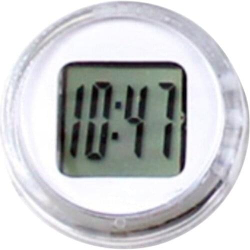 Waterproof Mini Motorcycle Bike Sticky Digital Display Clock Watch Office Decor 2019
