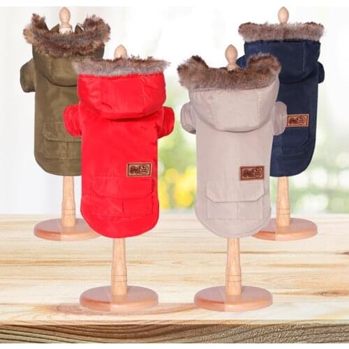 High Quality Pets Dogs Cat Clothes Cotton Winter Thicken Jacket Coat Costumes Hoodies Clothes for Small Puppy Dogs Chihuahua