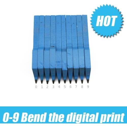 Bending Numbers 0-9 silver jewelry code Basic tools gold farmers tools jewelry design seal goldsmith