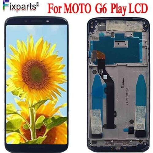 For Motorola Moto G6 Play LCD XT1922 Display Touch Screen Digitizer Assembly G6 Play Screen Replacement For Moto G6Play LCD
