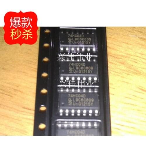 10PCS New 74HC04 74HC04D SN74HC04D SOP-14 non- gate CMOS logic chips SMD