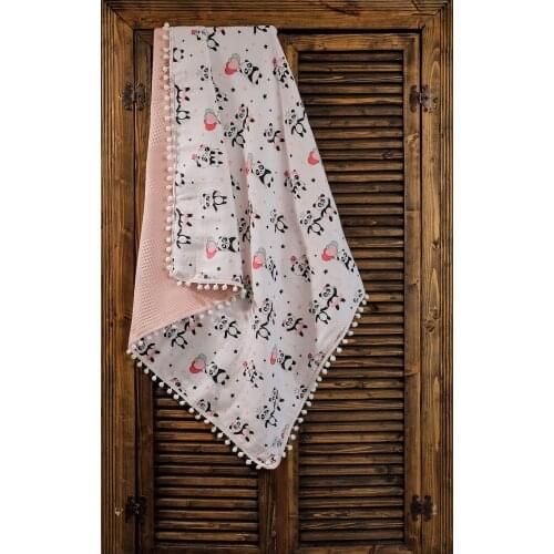 100 cotton Multi-Purpose Double-Deck Müslin Blanket/Cloth/Fabric/Cover (110x110)