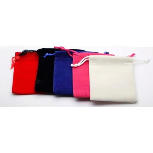8x10cm Drawstring Bag Wholesale Cheap Velvet Pouch Drawstring Gift Bag Favour Xmas POUCHES - 5 COLOURS