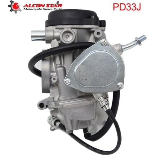 Alconstar- 33mm PD33J 4 Stroke Motorcycle Carburetor Carb For Yamaha YFM 400 Big Bear 2001 2002 2003 2004 2005 2006 2007 ATV UTV
