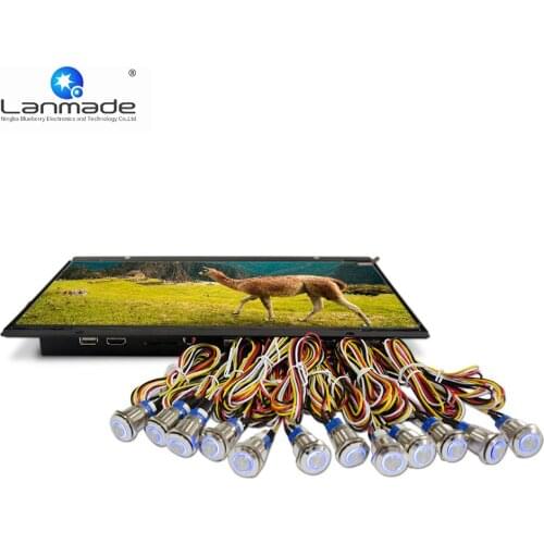 Auto-play when turned on with the SD/USB inserted 12 pcs buttons open frame advertising display