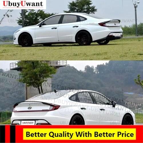 For Auto Spoiler Accessories Hyundai New Sonata 2019 2020 2021 ABS Material Car Trunk Rear Lip Wing Tail Refit Sonata 10