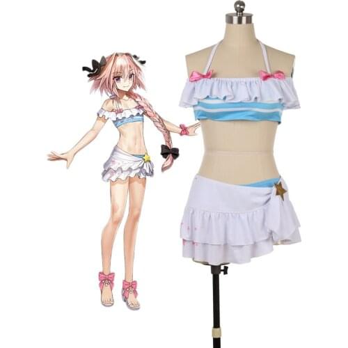 FGO Fate Extella Link Astorfo Swimsuit Cosplay Costume Bikini Swimwear