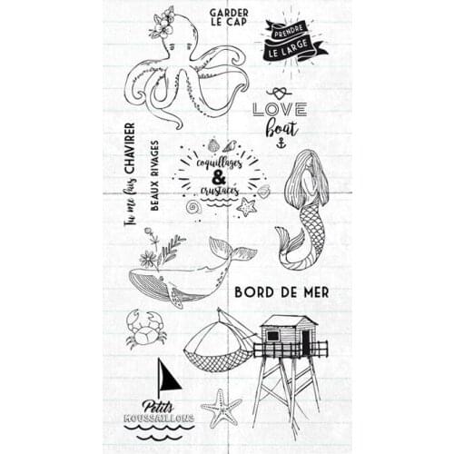 French Transparent Clear Stamp for DIY scrapbooking/Card Making C567