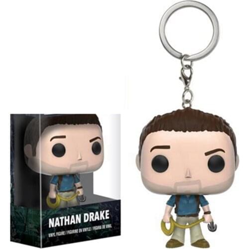 Keychain Official Mysterious Sea Area Nathan Drake Cute Model Keyring Toys For Children Christmas Present Gifts