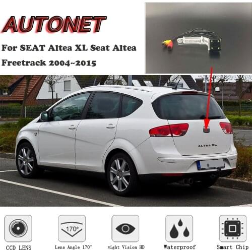 AUTONET HD Night Vision Rear View camera For SEAT Altea XL Seat Altea Freetrack 2004~2015/CCD/Backup Camera/license plate camera