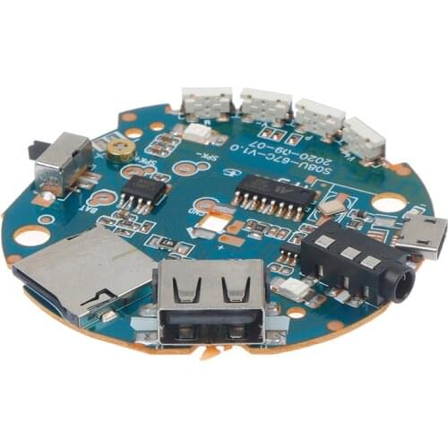 Multifunction Bluetooth Receiver Audio Amplifier Board MP3 Decoder Speakers Board Accessories 3.7-5V New