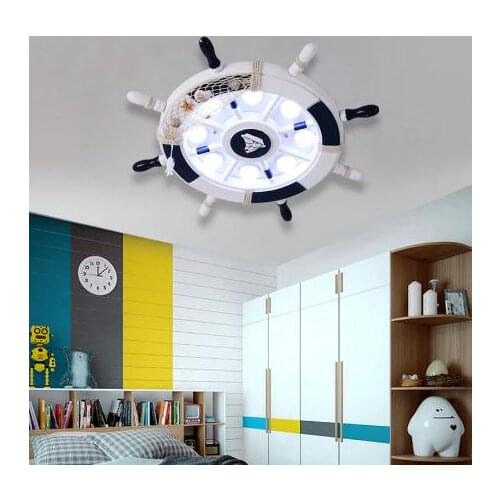 Sea Ocean Boat Rudder Girls Boys Kids Ceiling Light Lamp Children Room Ceiling Light For Kids Room Bedroom Nursery Led Lighting