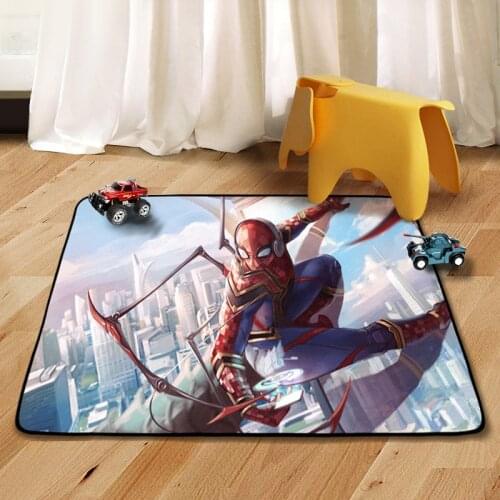 Cartoon Disney Marvel Spiderman Rug Children Boys Room Carpet Nordic Bedroom Living Room Blanket Kids Baby Game Mat Decoration