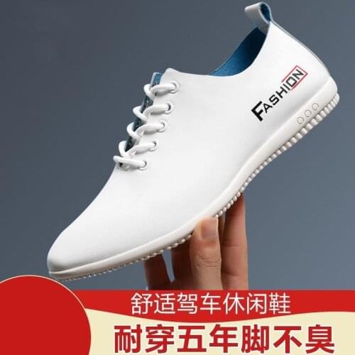 Autumn Mens Shoes Leather Mens Shoes Fashion White Shoes Casual Zapatillas Hombre Chaussure Homme