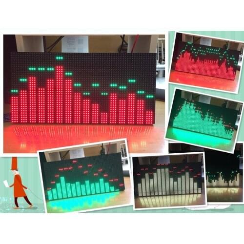 NEW 1PC Music spectrum displayer screen light frequency spectrum light V3 finished product Six patterns software filter MS3264