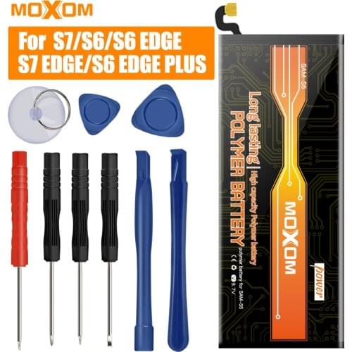 Original MOXOM Battery For Samsung Galaxy S7 S7 EDGE S6 S6 EDGE S6 EDGE PLUS Lithium Polymer Battery with Free Tools