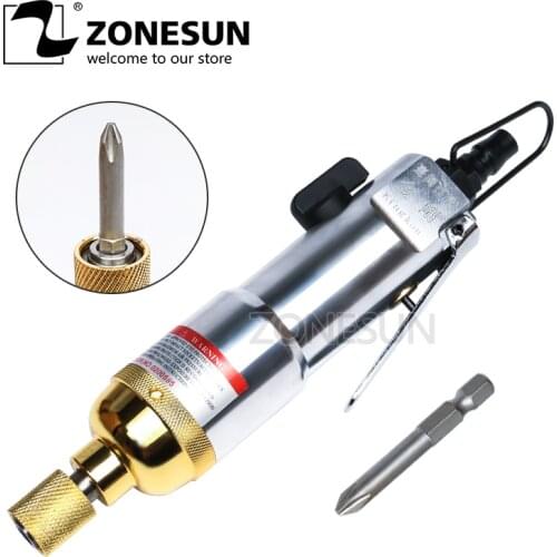 ZONESUN Pneumatic Air Clutch-type Screwdriver Cluth 6-8mm Screw Driver Industrial Professional Air Screwdrivers