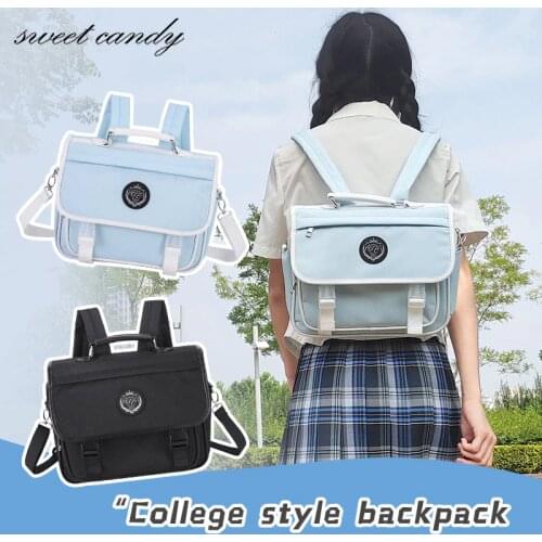 Japanese College Style Daily JK Uniform Bag Hight School DK Student Schoolbag Handbag Backpack Fashion Messenger computer bag