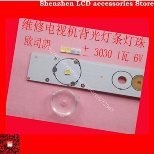 200PCS/Lot Maintenance led the TV LCD backlight module 1 Watsum 3030 lamp beads light-emitting diode accessories 6V