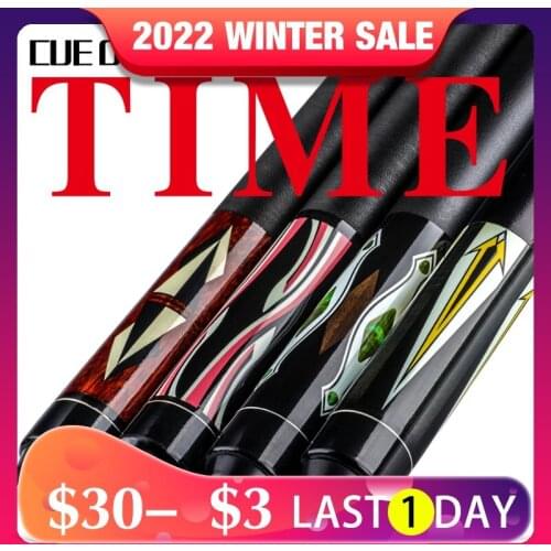 YUDU Pool Cue 13mm Tip Selected Hard Maple Shaft Irish Linen Wrap Professional Billiard Cues Stick Kit Billiar Pattern New 2020