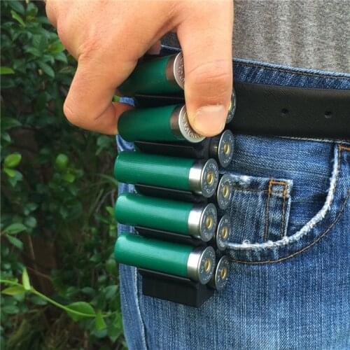 12 Gauge Shotshell Ammo Carrier 10 Rounds with Clips to belt or Pants Tactical Shooting Hunting 12GA Shotgun Shells Holder